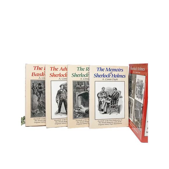 Vintage 1996 Sherlock Holmes Hardback Book Set 4-Volume by A. Conan Doyle - Picture 4 of 4
